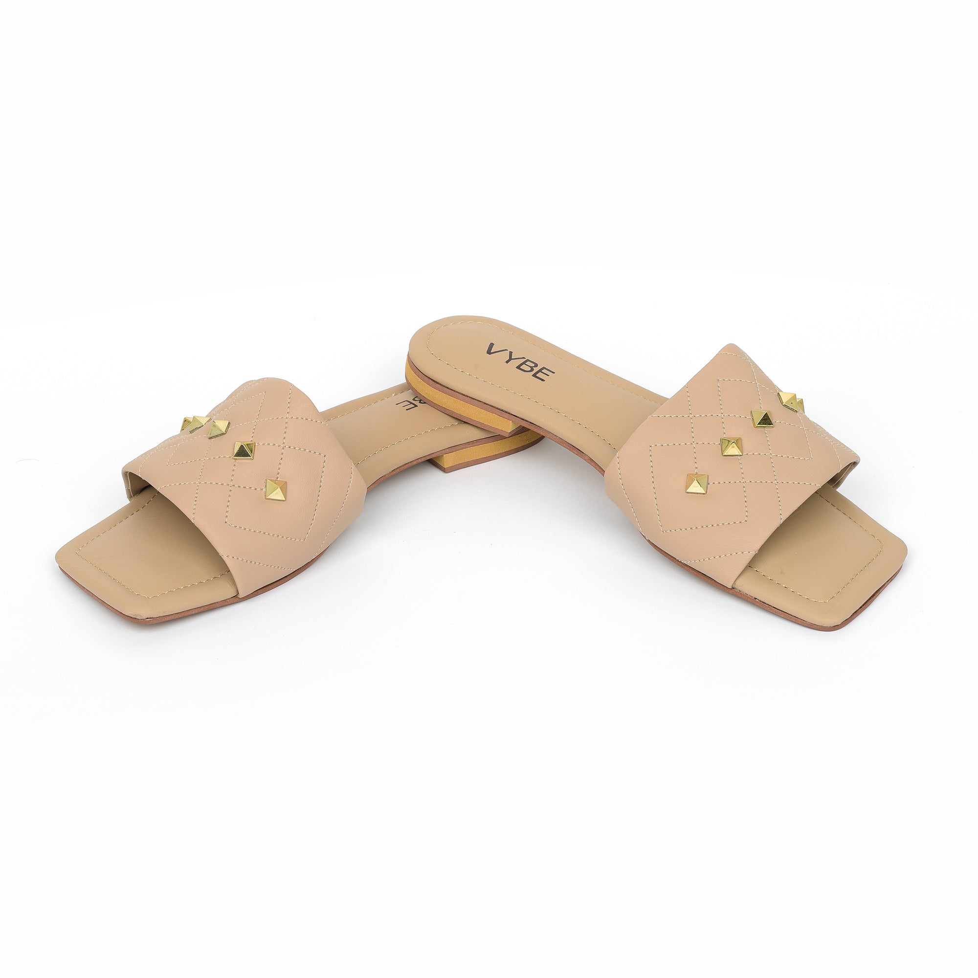 VYBE - Four Side Quliting ButtonBeige