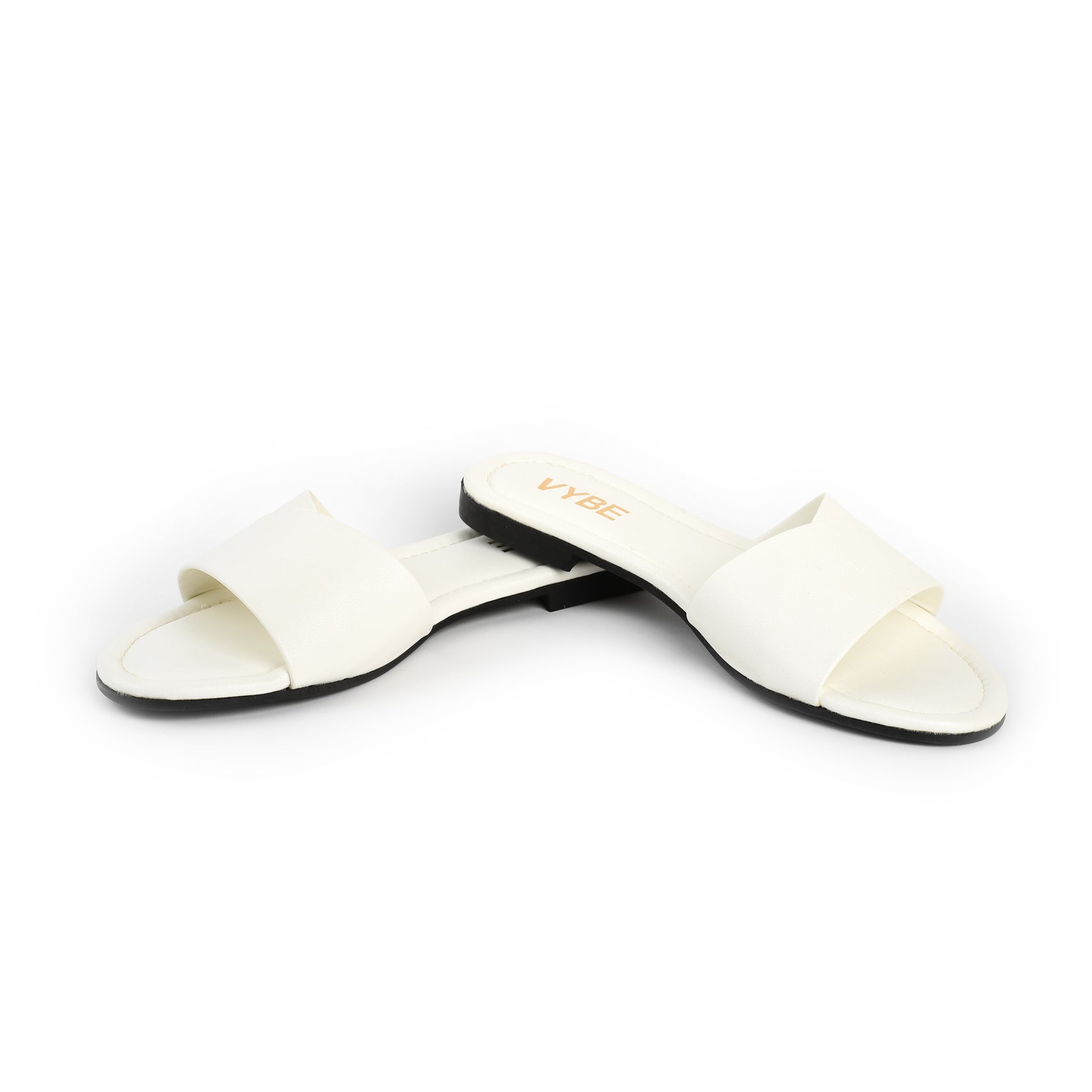 VYBE - Plain Flats - White