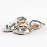 VYBE - Cross Sandal- Silver