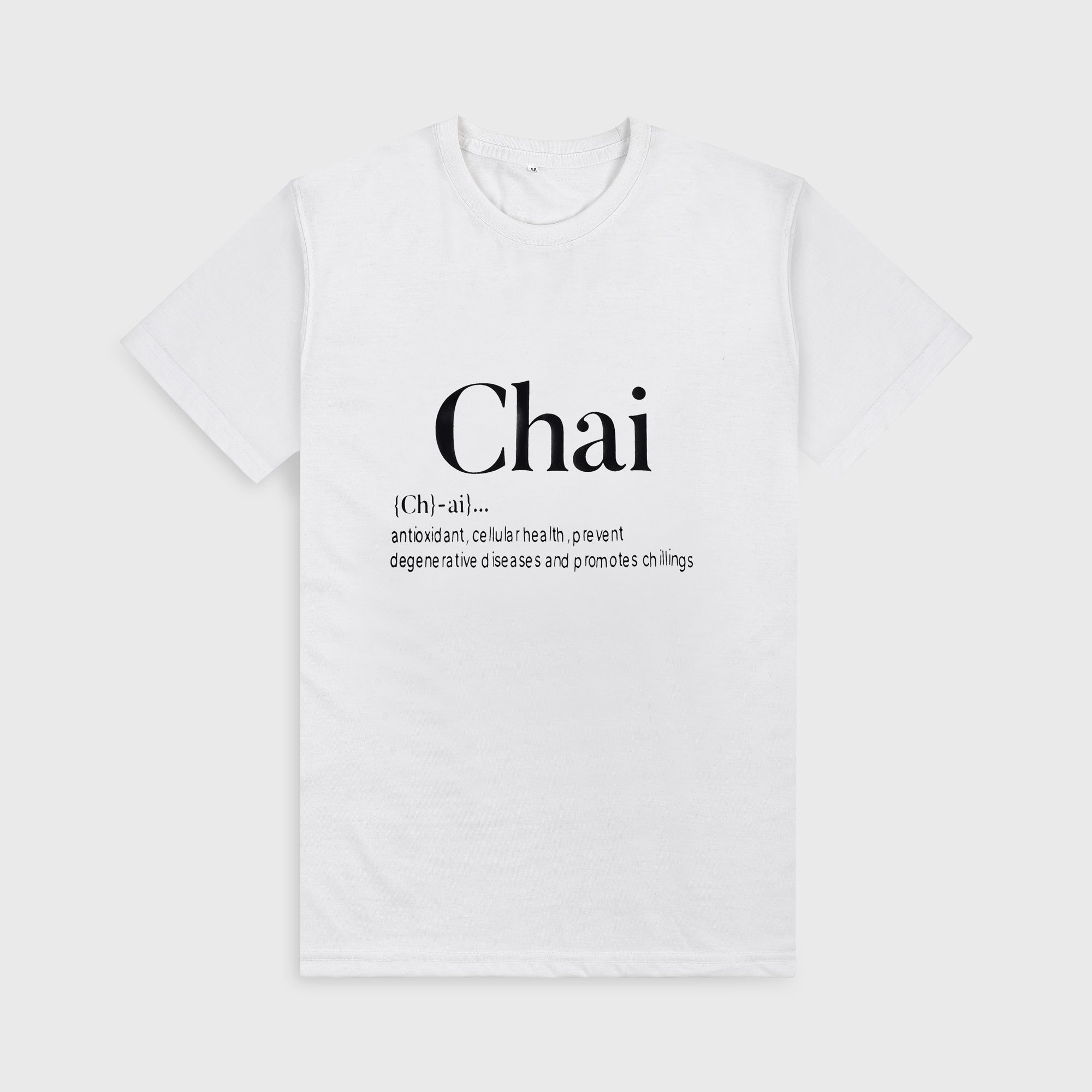 VYBE - Chai Crew Neck Tee-White