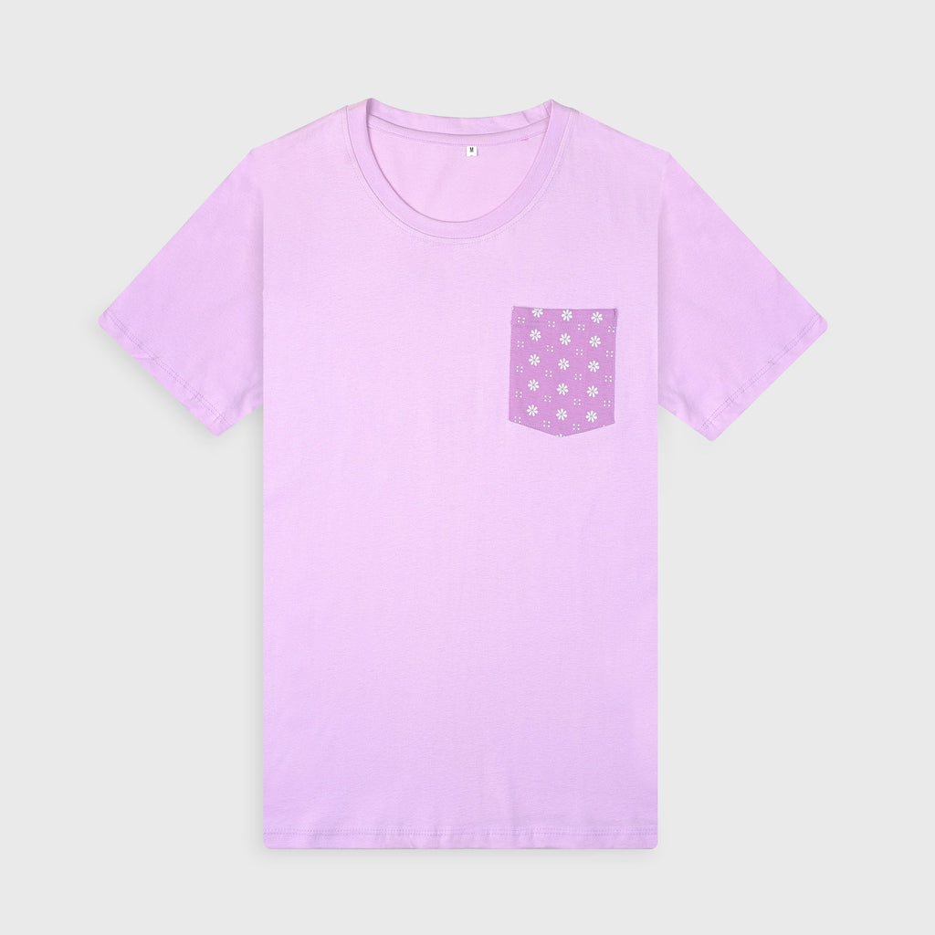 VYBE - Cotton Pj Set (Lilac) With Floral Printed Pajama