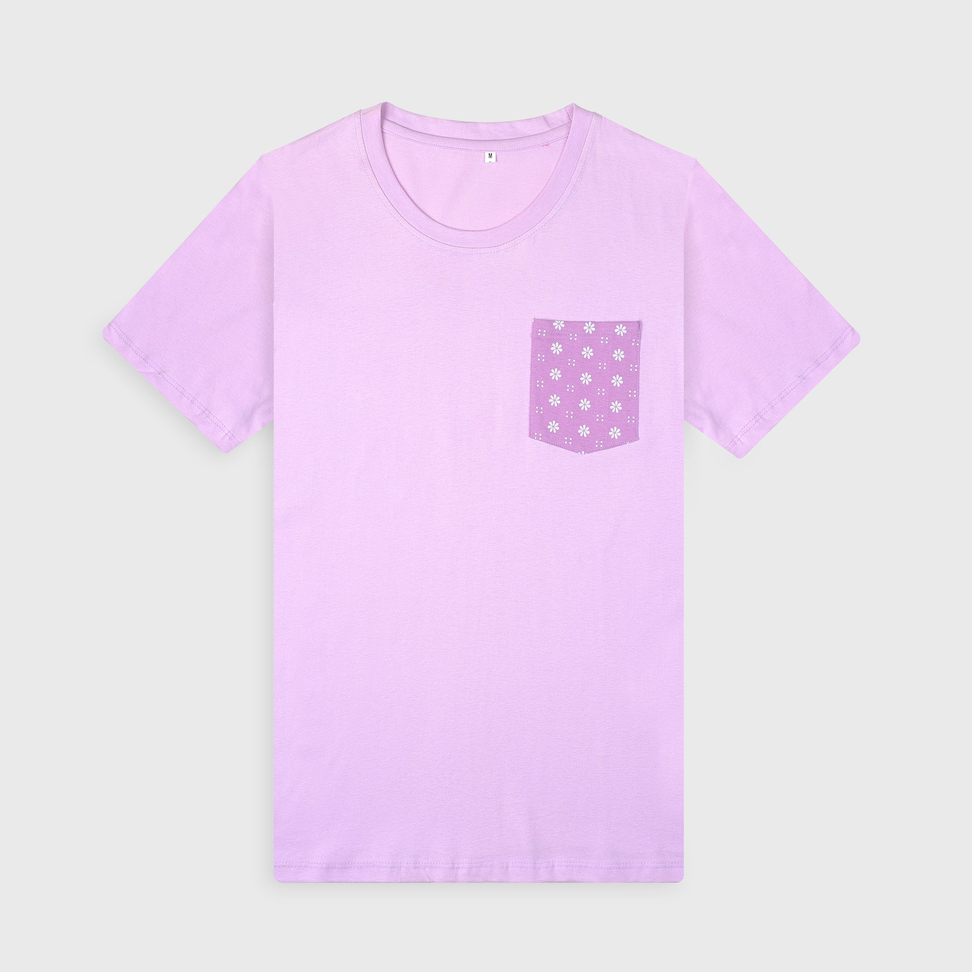 VYBE - Cotton Pj Set (Lilac) With Floral Printed Pajama