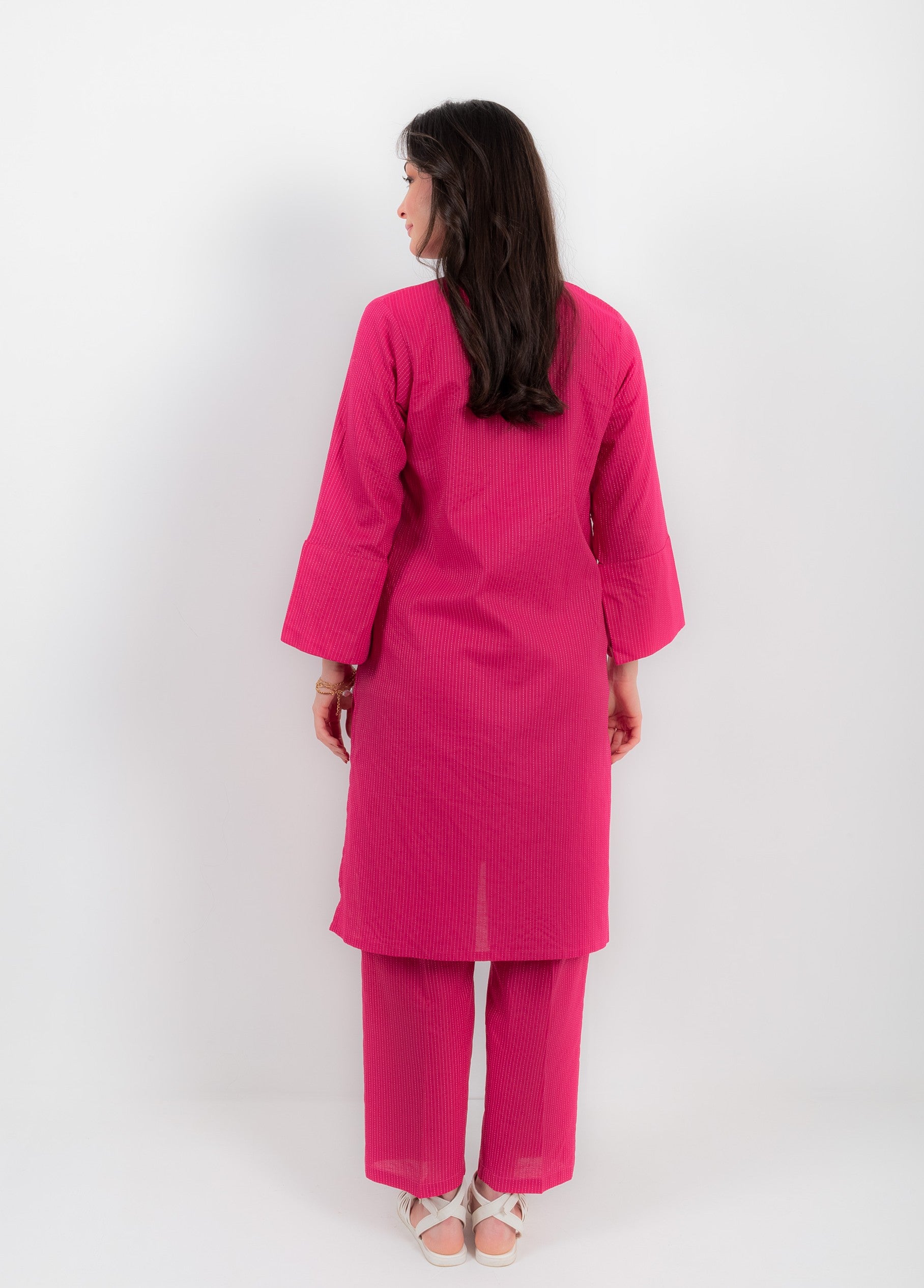 VYBE- Basic Co-Ord-Opal Fuchsia Pink