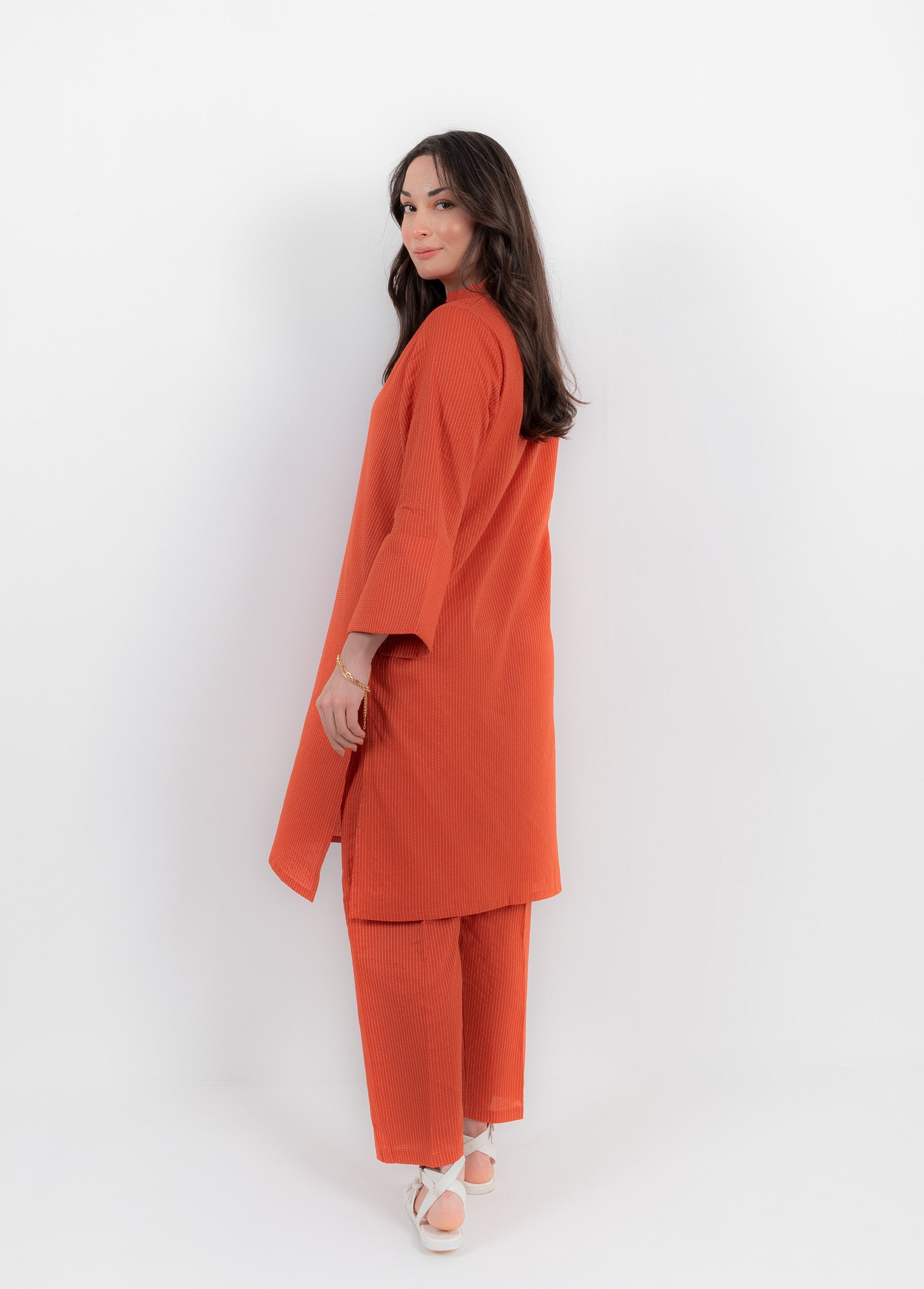 VYBE- Basic Co-Ord-Opal Orange