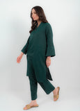 VYBE- Basic Co-Ord-Opal Dark Green