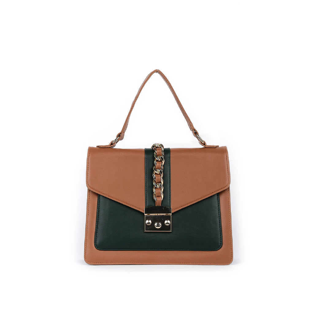 VYBE - Cosmopolitan Bag - Brown/ Green
