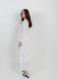 VYBE Basic Co-Ord-Ornate White