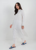 VYBE Basic Co-Ord-Ornate White