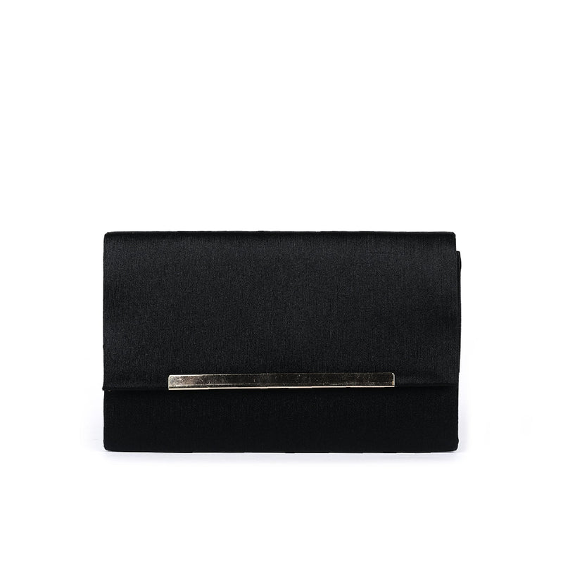 VYBE - Envelope Clutch Bag - Black