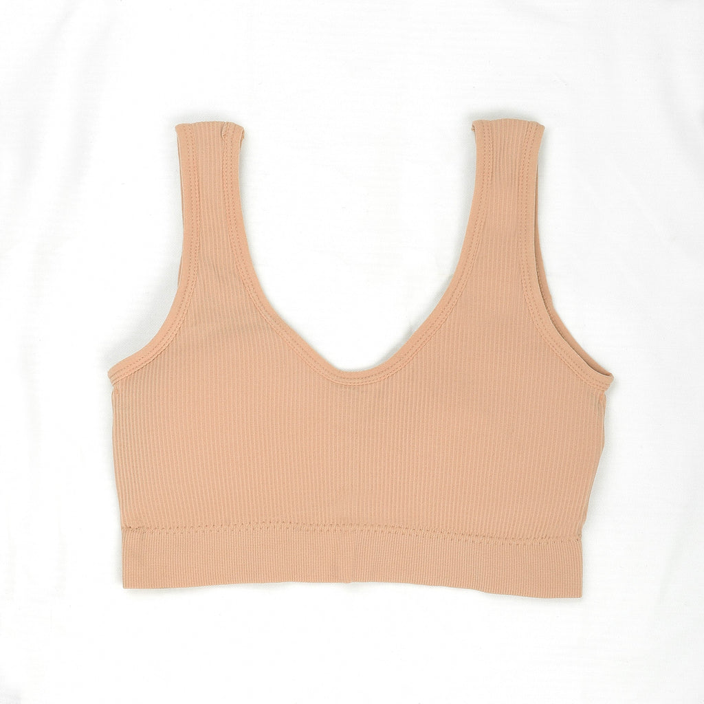 VYBE - Seamless comfy  padded Bra panty set - Skin