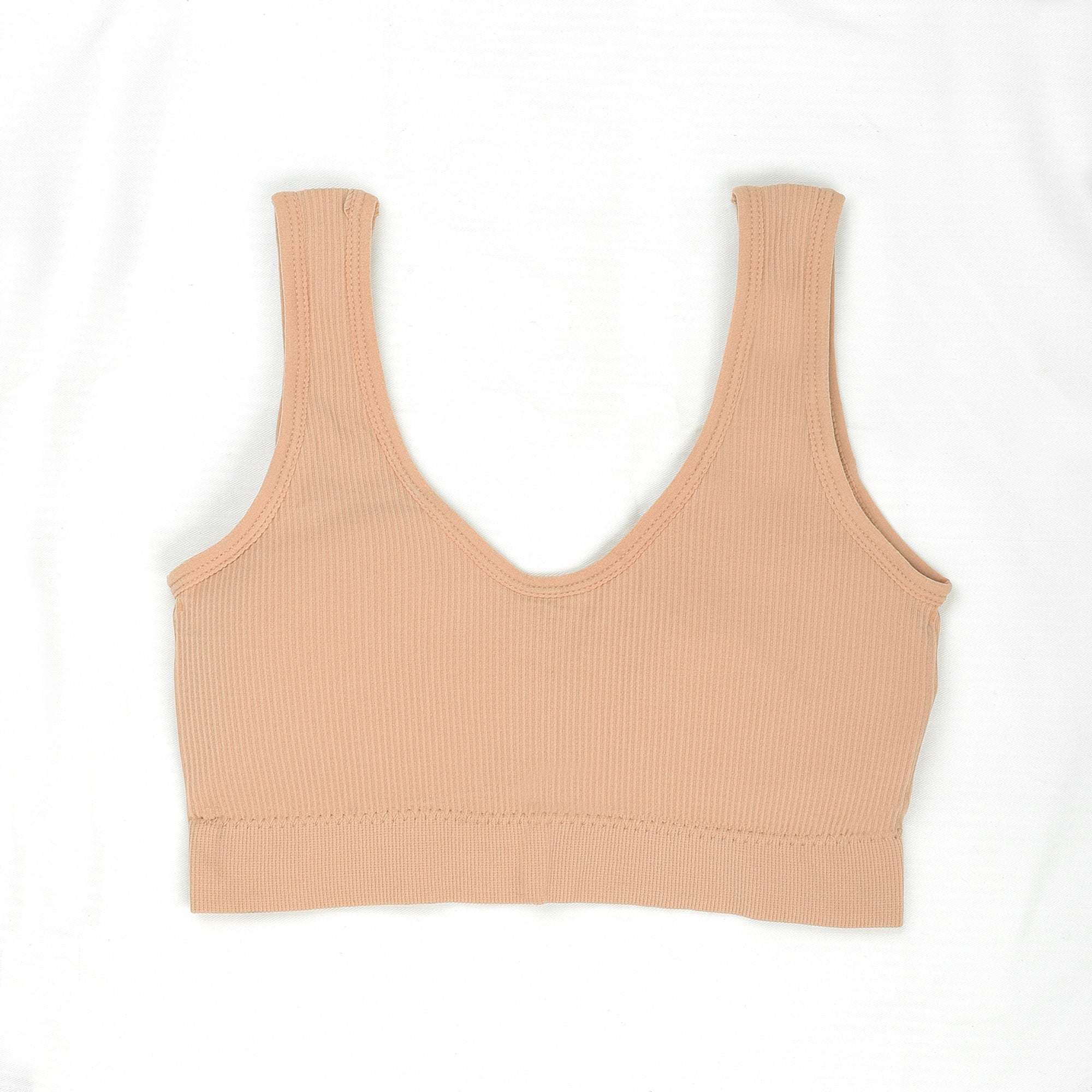 VYBE - Seamless comfy  padded Bra panty set - Skin