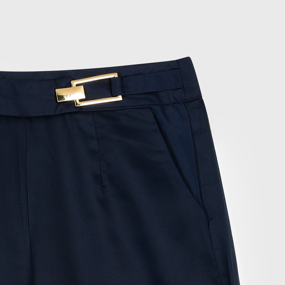 VYBE - Bottom With Metal Buckle - Navy Blue