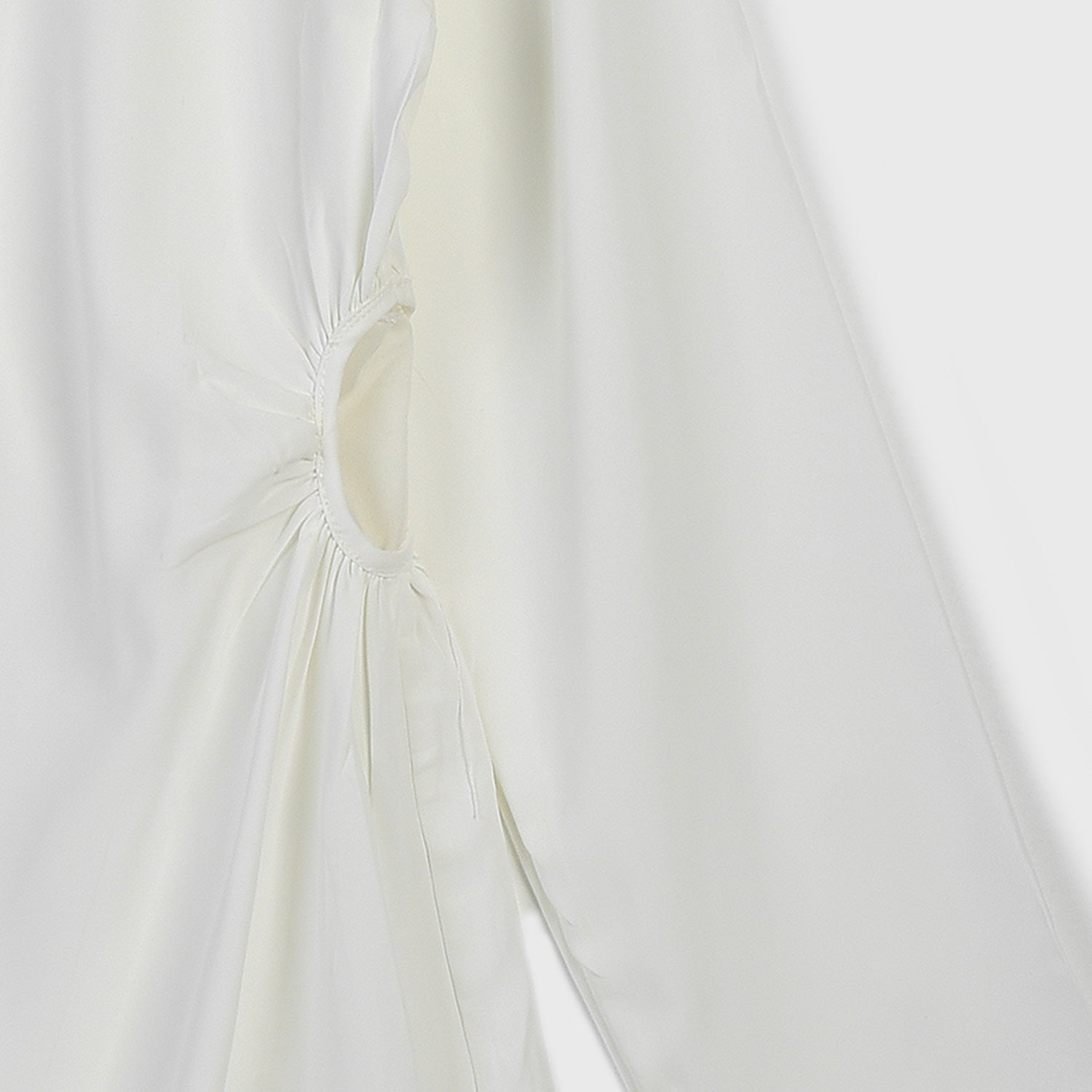 VYBE - Modest Button Down Top - White