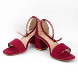 VYBE - Fancy Sandal Heels- Maroon