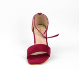 VYBE - Fancy Sandal Heels- Maroon