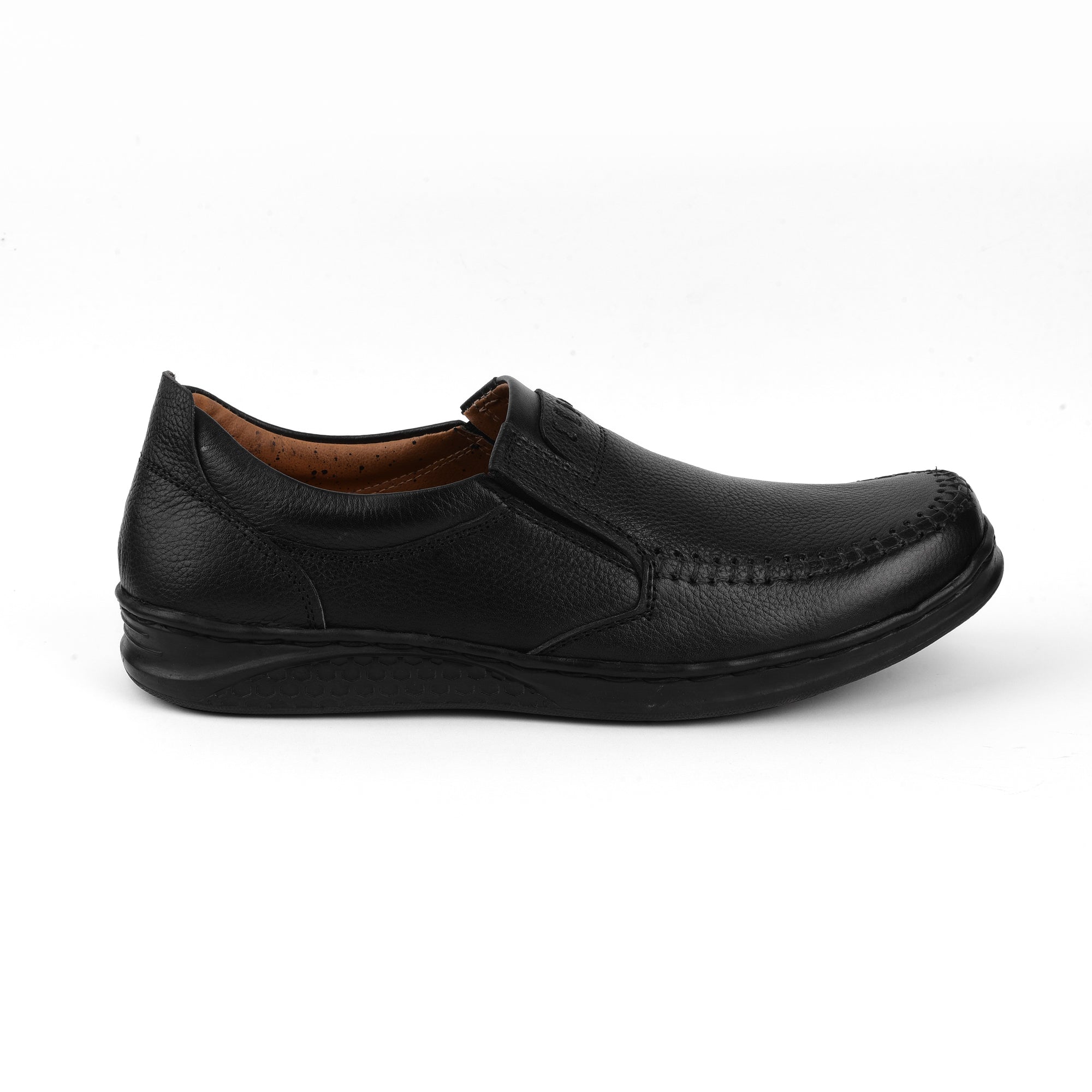 VYBE - Business Man Leather Casual Shoes- Black