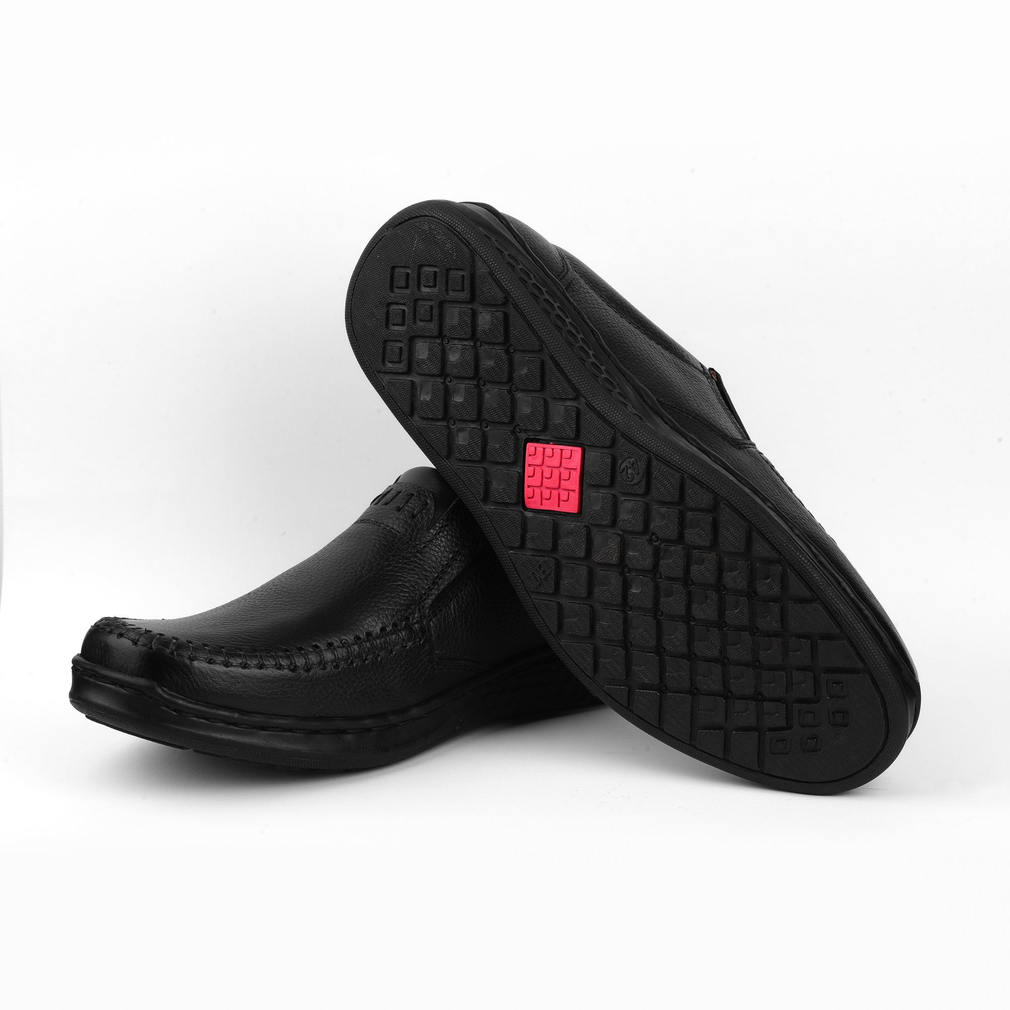 VYBE - Business Man Leather Casual Shoes- Black