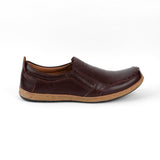 VYBE - Patterned Brown Casual Shoes