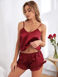 Vybe - Cami Short - Maroon
