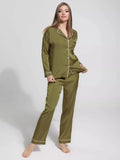 VYBE - PJ SET- Olive Green