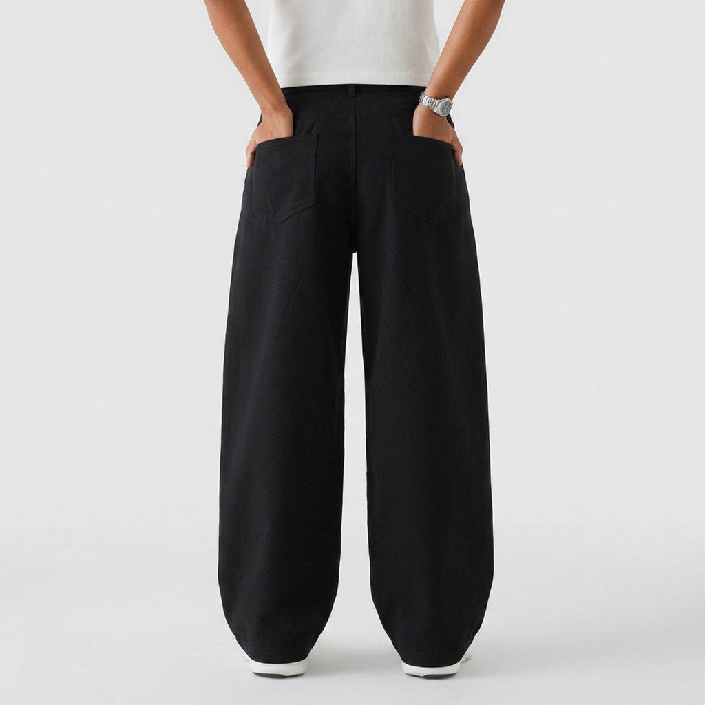 Vybe - Wide Pull-On Trouser | Black
