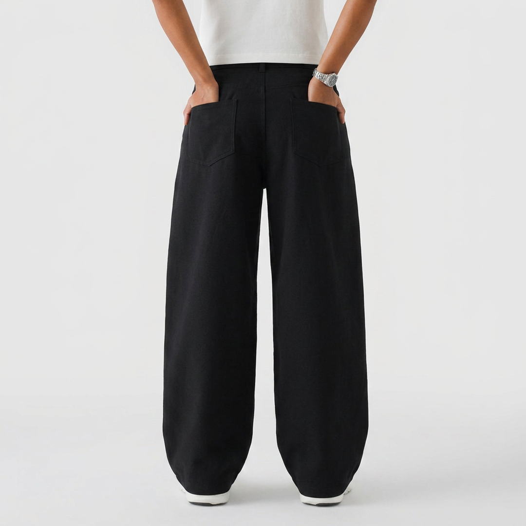 Vybe - Wide Pull-On Trouser | Black
