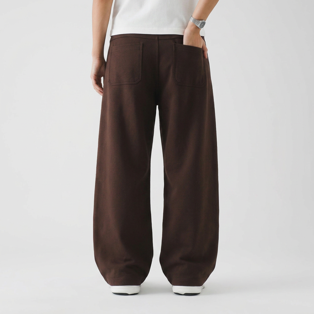 Vybe - Wide Pull-On Trouser | Mocha Brown