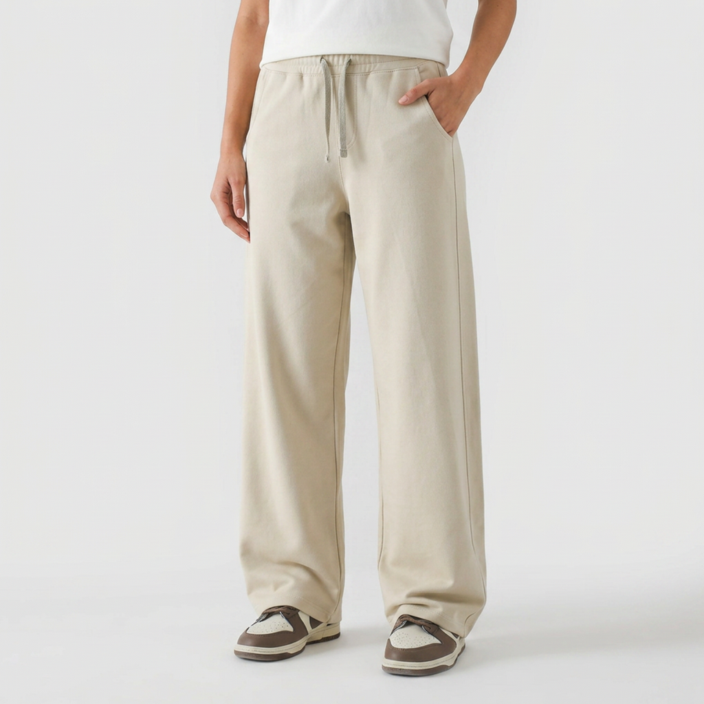 Vybe - Wide Pull-On Trouser | Oatmilk