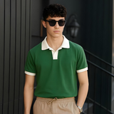 Vybe - V NECK - Polo Shirt - Green