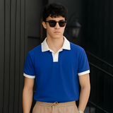 Vybe - V NECK - Polo Shirt - Blue