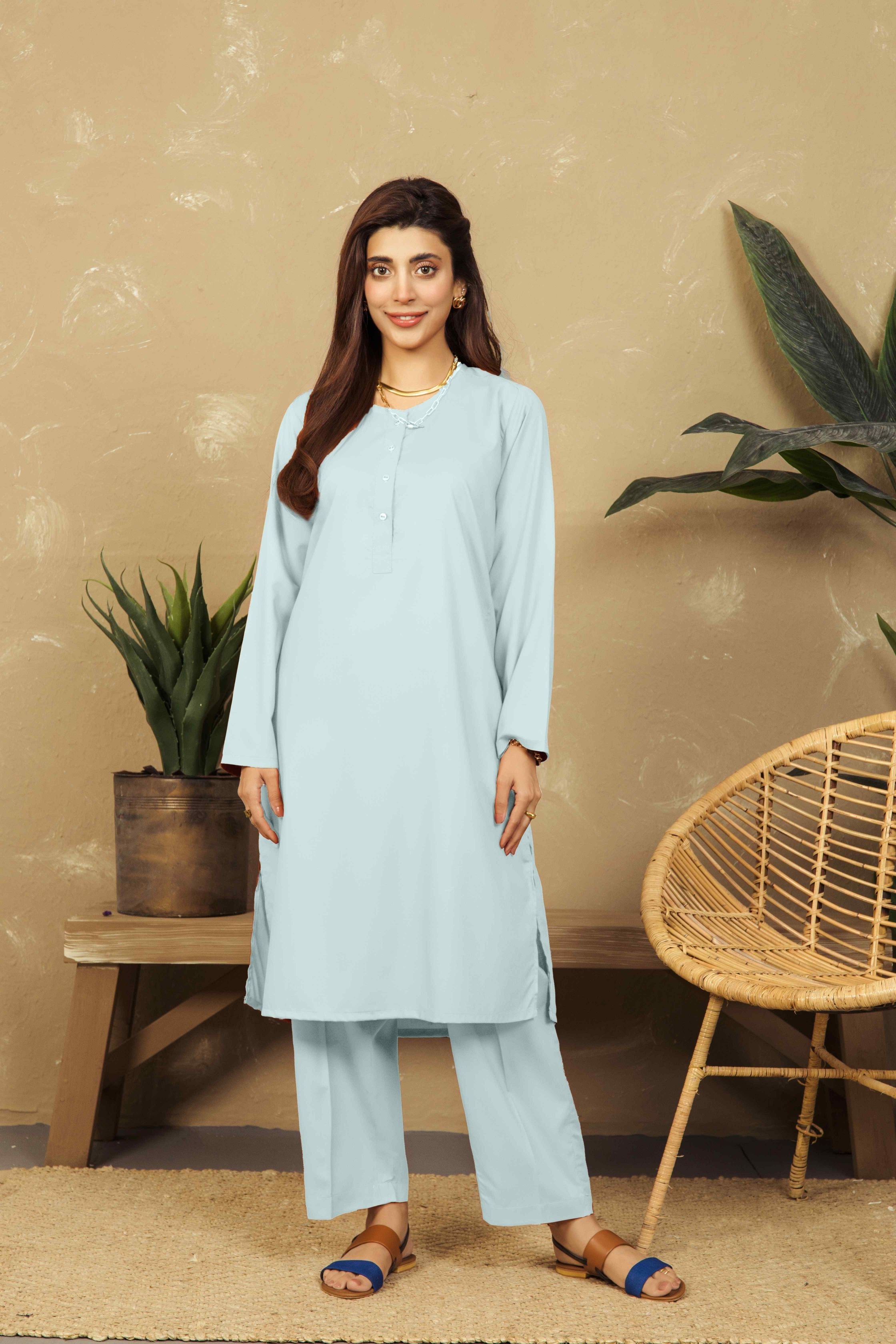 VYBE - Basic Co-Ord Citrine - Ice Blue