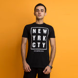 VYBE-NEW YRK CITY PRINTED T-Shirts-BLACK