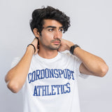 VYBE-Printed T Shirt-Commando Print Athelethics White