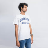 VYBE-Printed T Shirt-Commando Print Athelethics White