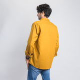 VYBE- Casual Solid Shirt full sleeve- Mustard