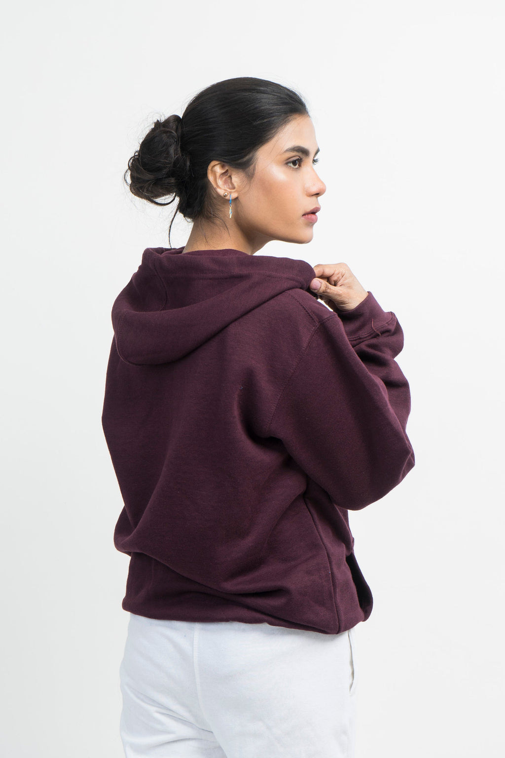 Vybe Basics - Zipper Hoodie - Maroon