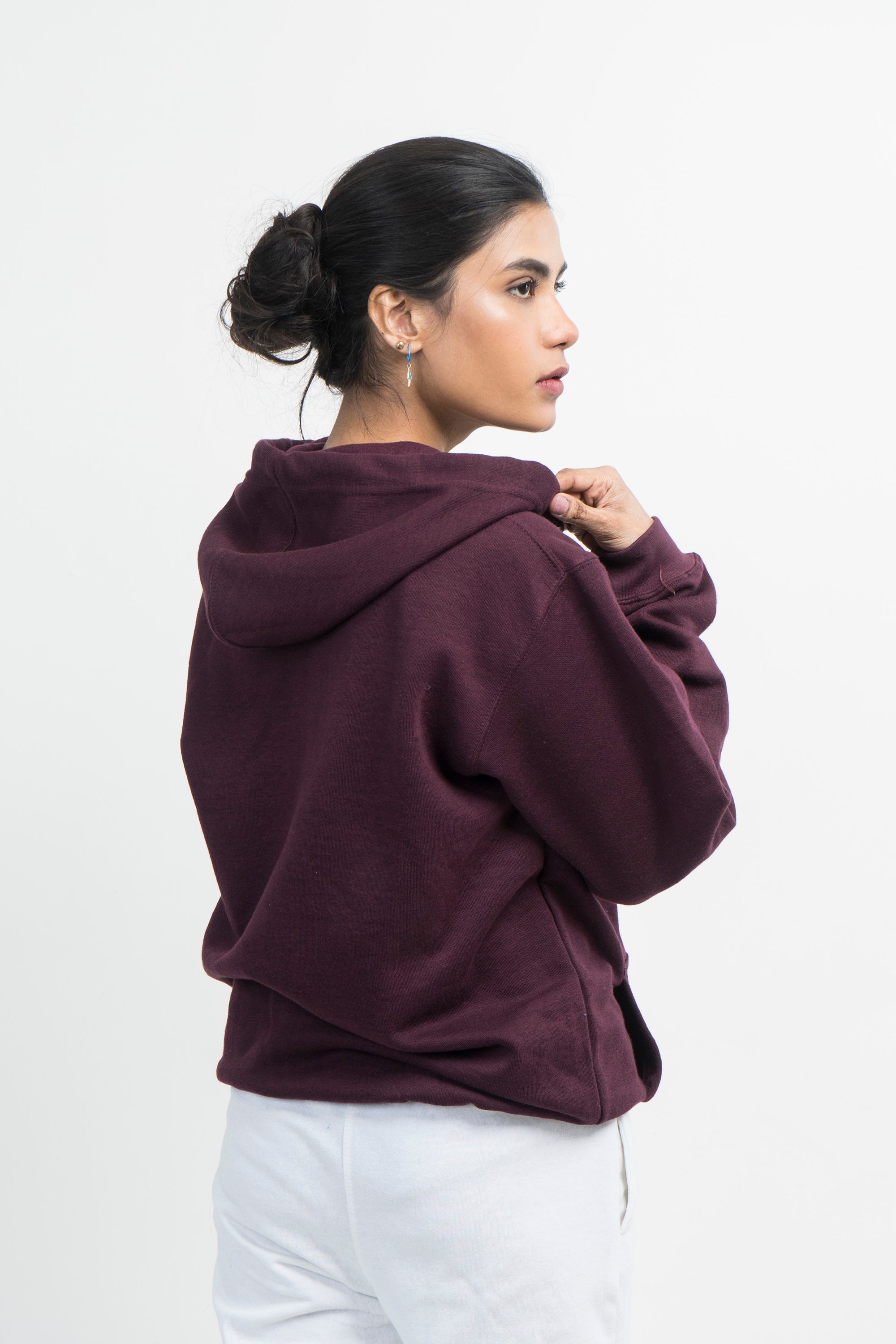 Vybe Basics - Zipper Hoodie - Maroon