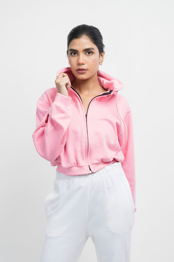 Vybe Basics - Zipper Hoodie - Pink