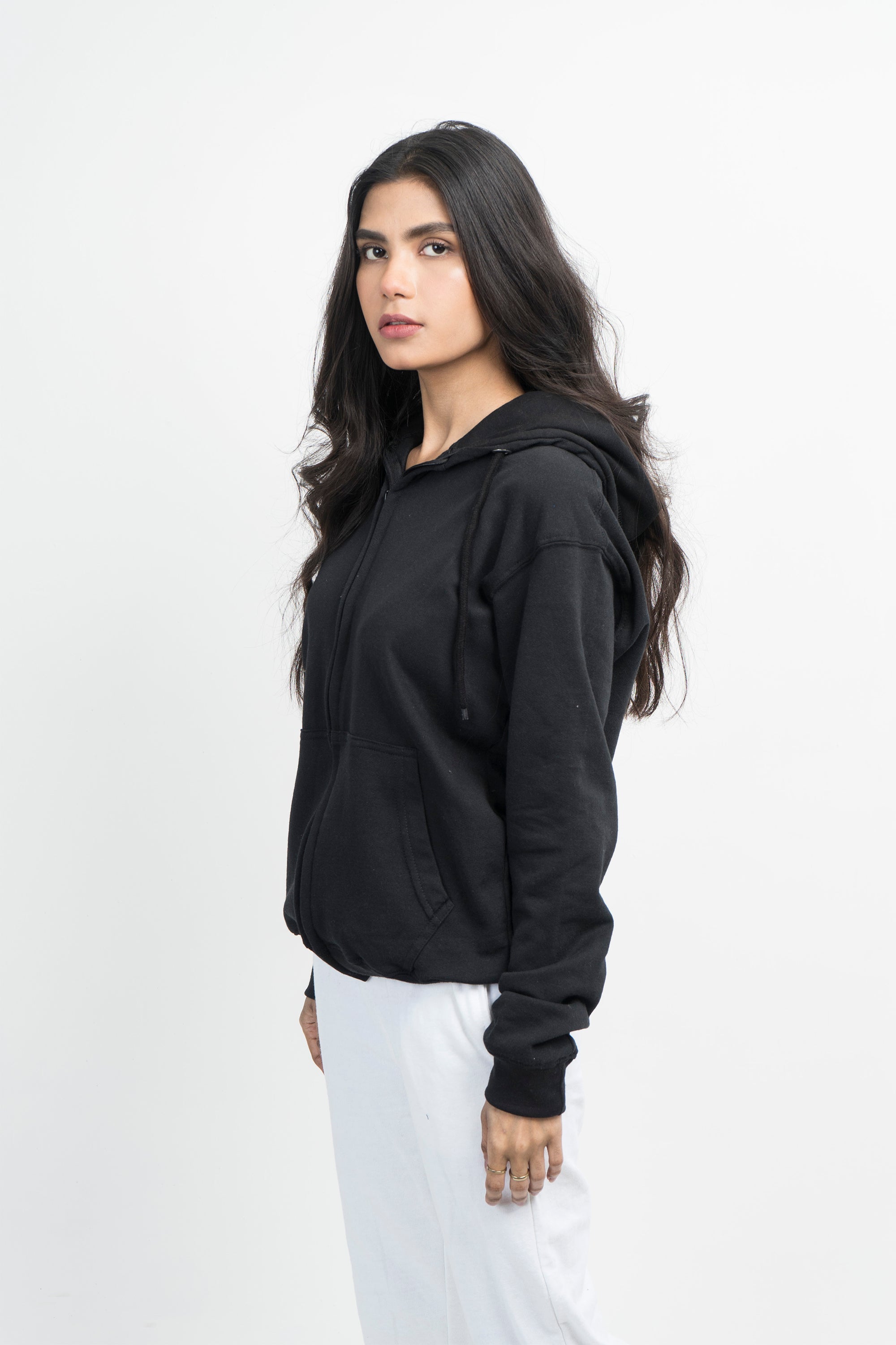 Vybe Basics - Zipper Hoodie - Black