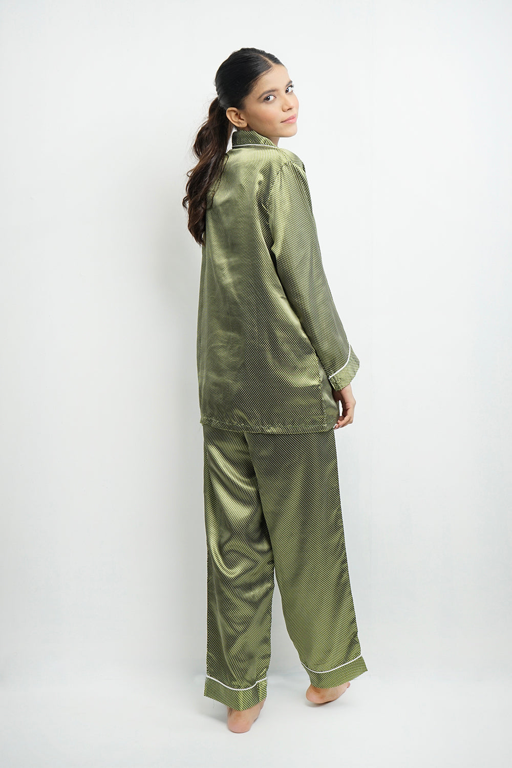 VYBE - PJ SET (Polka Dot Green)