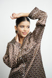Vybe - PJ SET (Multi Dot Brown)
