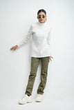 VYBE- Ladies Pants-Olive Deinm