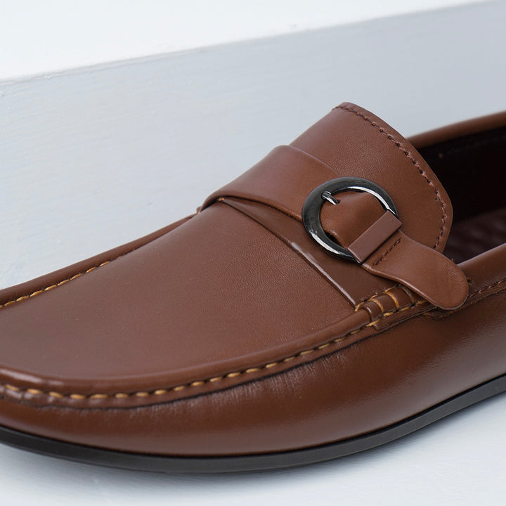 VYBE-Leather Loafer-Brown