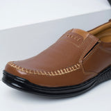 Vybe- Casual Leather Shoes- Mustard