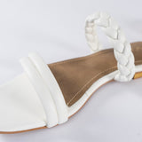 VYBE- Weave Slide Double Strap-White