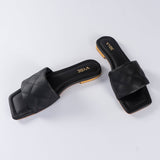 VYBE- Squar Weave Slide-Black