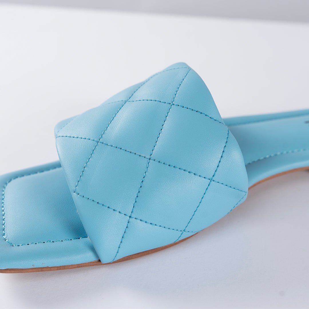 VYBE- Squar Stitch Slide-Lilac