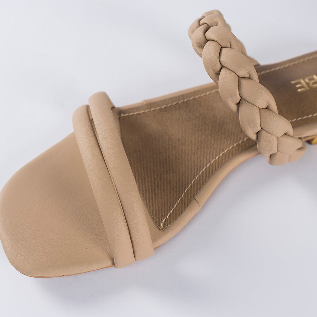 VYBE- Weave Slide Double Strap-Beige
