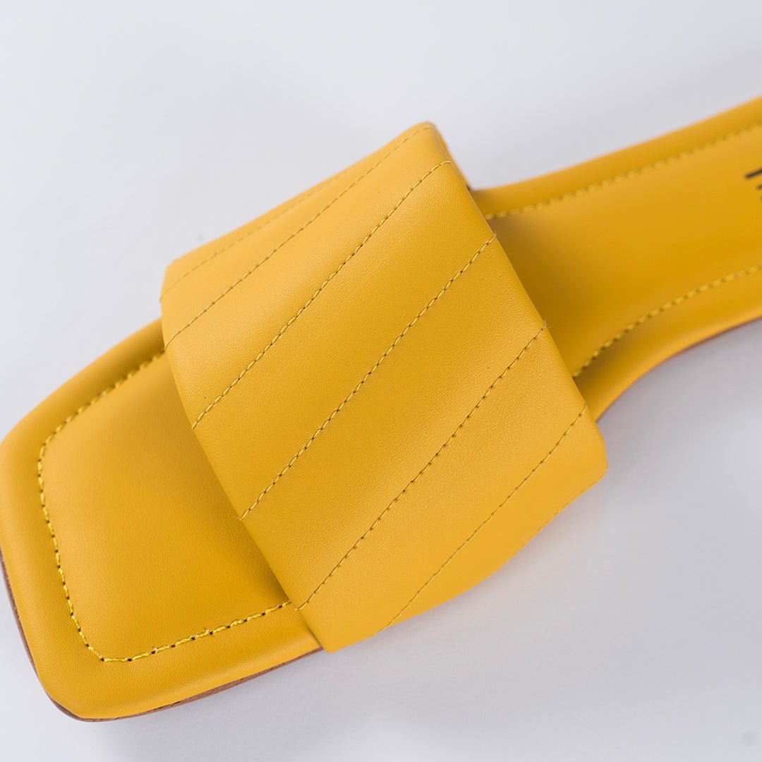 VYBE- Cross Stitch Slide-Yellow