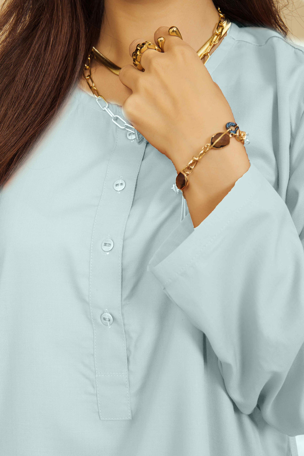 VYBE - Basic Co-Ord Citrine - Ice Blue